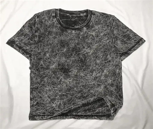 Camiseta de Manga Corta con Cuello Redondo Extra Grande para Hombre, Color Gris, Informal, de Punto, Diseño Liso, Corte Regular, 100% Algodón - Product Image 3