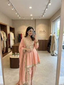 Conjunto Tradicional Indio-Pakistaní de Chaderi y Salwar Kameez, Ropa Étnica de Verano para Mujer, para Fiestas, Bodas y Ocasiones Casuales - Product Image 5