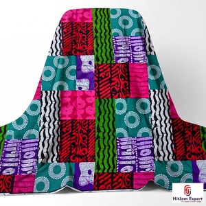 Premium Custom African Wax Print Cotton Fabric Ankara Kitenge Logo Printing OEM ODM Textile Manufacturer Custom Production - Product Image 2