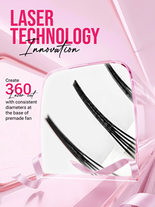 CharmLash Laser Premade <b>Eyelash</b> Fans Private Label Lash <b>Extensions</b> Heat Bonded Volume Fans Custom Packaging - Product Image 3