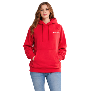 Sudadera con Capucha para Perros y Dueños, Conjunto a Juego, Sudadera Cómoda y Elegante para Mascotas y Humanos, Color Rojo Carmesí - Product Image 3