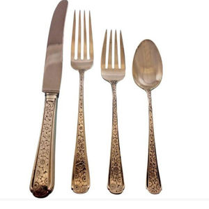 Juego de cubiertos metálicos de estilo moderno con agarre cómodo, ideal para el hogar, la cocina, restaurantes y servicios de catering. - Product Image 5