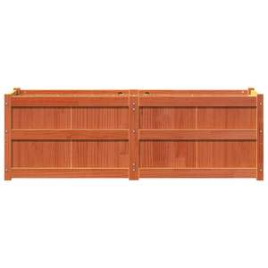 Jardinière en bois de pin massif brun ciré 59,1x19,7x19,7 po – Pots et jardinières - Product Image 5