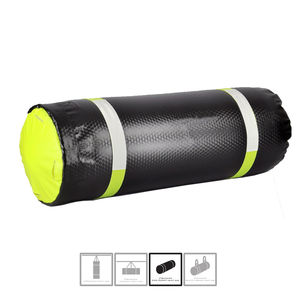 Sac de boxe en cuir PVC noir et rouge, rempli d'eau, sac de sable portable, design écologique, léger, sac de frappe robuste - Product Image 4