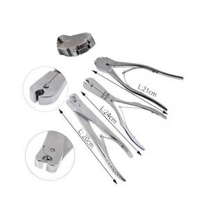 เครื่องตัดเข็มคิชเนอร์ เครื่องตัดเข็มศัลยกรรมกระดูก เครื่องตัดลวดเหล็ก เครื่องมือผ่าตัดสัตว์ ใช้ซ้ำได้ SURGINEXA SOA-5542109387 - Product Image 1