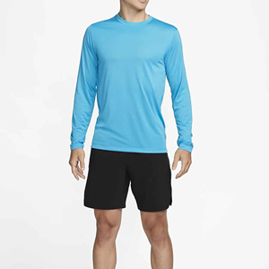 T-shirt pour homme de haute qualité, mélange polyester/coton, col montant, coupe classique, tissu polaire, design uni, tendance - Product Image 1