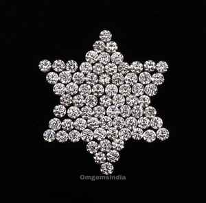 Diamant de laboratoire de 1,0 carat, 3,1-3,5 mm, couleur D, percé au laser, taille brillant |   Certifié IGI |   Boucles d'oreilles et bagues de fiançailles de la marque OM GEMS - Product Image 3