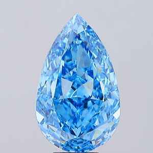 Diamante CVD de color elegante certificado por IGI, 2.02 quilates, azul vivo, corte pera, diamante cultivado en laboratorio para la fabricación de joyas, para anillos y colgantes. - Product Image 1