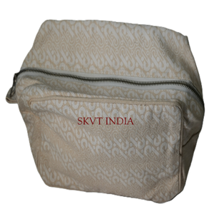 Factory Wholesale Custom 100% Cotton Canvas Zipper Pouch Fashion Eco-Friendly Plain <b>Makeup</b> Cosmetic Brush <b>Bag</b> Logo Gift Giving - Product Image 1
