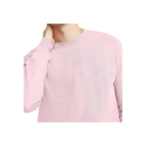 Wholesale <b>Men</b> Crewneck Sweatshirt Soft Cotton Blend Plain Maroon <b>Pullover</b> <b>for</b> Autumn & Winter - Product Image 5