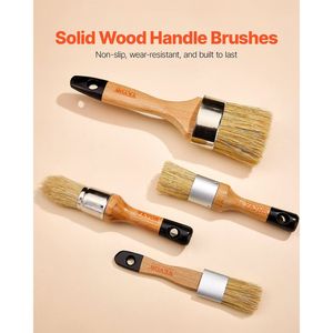 Pennello in 4 pezzi per mobili e pennelli per cera e gesso per una migliore esperienza di pittura - Product Image 4