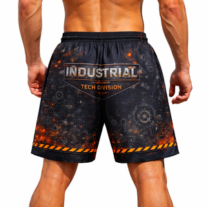 Pantalones Cortos de Baloncesto Rojos para Hombre, Sublimados, con Número Impreso, Cintura Elástica con Cordón, Uniforme de Práctica de Equipo, Fabricación por Contrato OEM - Product Image 6