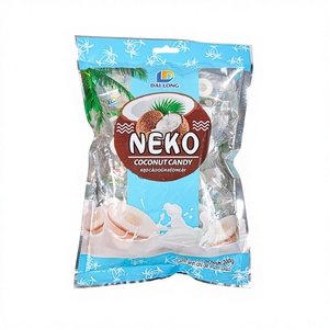 DAI LONG Light Brown with White Fruity Hard Coconut Tablet <b>Candy</b>-Vietnam Nam Dinh High Quality - Product Image 1