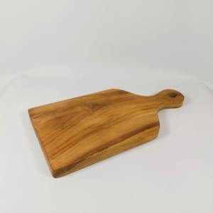 KANGTO Bloc à découper en bois de teck ancien de couleur naturelle originaire d'Indonésie pour la cuisine - Product Image 3