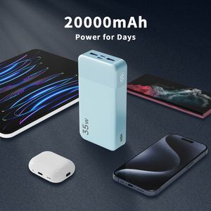 Batterie externe portable Li-Polymère Slim 35W 20000mAh pour téléphones mobiles - Product Image 6