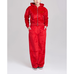 ชุดเซ็ตเสื้อครอปและกางเกงจ็อกเกอร์ผ้าฝ้ายเฟรนช์เทอร์รี่พิมพ์ลาย น้ำหนัก 360 กรัม สำหรับผู้หญิง เหมาะสำหรับฤดูหนาว ชุดลำลอง สั่งผลิตได้ตามแบบ OEM - Product Image 4