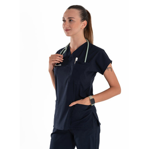 Uniforme Médico para Mujer 2026, Ropa de Trabajo para Enfermeras de Hospital, Elástica, Transpirable, Personalizable, OEM, Marca Privada, Proveedor de Fábrica - Product Image 3