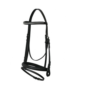 ALR EQUESTRIANS Customizable Western Riding Horse <b>Bits</b> Durable Leather Equestrian Rein with Fancy Stitching and Logo - Product Image 4