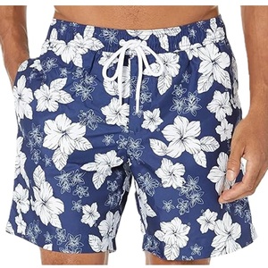 <b>Shorts</b> Polyester or <b>Nylon</b> Geometric Print Swim <b>Shorts</b> Quick Dry Casual Style Woven Polyester Drawstring Waist from Bangladesh - Product Image 1