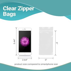 Confezione 1000 Ultra spessi 4 Mil trasparente con cerniera borse 3X5 pollici sigillo superiore in polietilene per il servizio di ristorazione industriale sacchetti per la conservazione della salute - Product Image 3