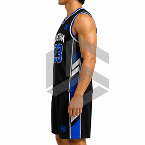 Conjuntos de Uniformes de Baloncesto Estampados Más Vendidos, Logotipo/Color Personalizables, Conjunto de Uniforme de Baloncesto Personalizado, Jersey de Baloncesto Sublimado - Product Image 3