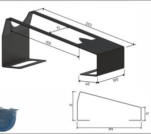Simple Black Metal Wine Bottle Holder Perfect For Kitchen Counter Dining <b>Table</b> Bar Display And Home Decor Wholesale From India - Product Image 2
