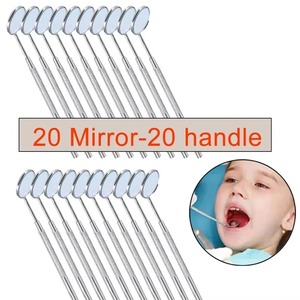BAFA SURGICAL INSTRUMENTS Juego de 10 Espejos Dentales Reflejantes con 10 Mangos de Agarre Ergonómico, 6 Posiciones de Mandíbula, 2 Años de Garantía - Product Image 3