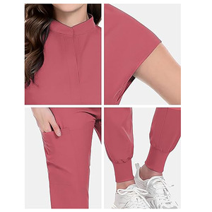 SHAGHAF Ensembles de blouses classiques unisexes en coton et tissu jersey, avec système de détection d'aiguilles, pour uniformes médicaux professionnels d'infirmières et usage hospitalier - Product Image 6