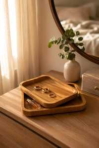 Meilleurs plateaux de service en bois de manguier, nouveau design, certifiés EPCH, artisanat indien de qualité, compatibles lave-vaisselle, pour restaurant et cuisine - Product Image 5