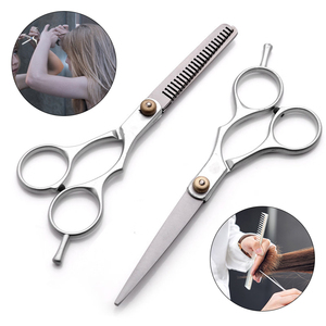 Stainless Steel Hair Scissors Straight Salon Cutting <b>Shears</b> Thinning Barber Grooming <b>Tools</b> 6 Inch - Product Image 2