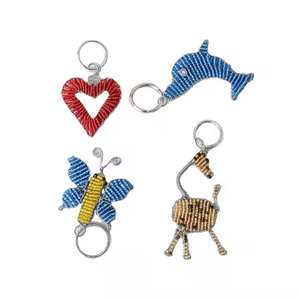 Porte-clés en cristal artisanal écologique de qualité supérieure, breloque de sac perlée, cadeau de mode unique en provenance d'Inde - Product Image 5