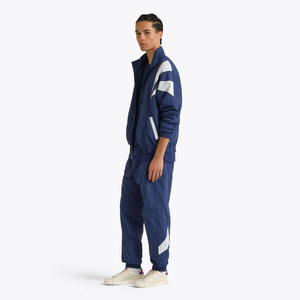 Men's Blue Winter Streetwear Tracksuit Full Length Regular Fit Turn-<b>down</b> Collar Polyester Sporty Print Breathable Casual Wear - Product Image 3