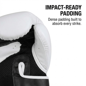 Gants de boxe personnalisés en cuir avec panneaux en maille perforée, taille sur mesure, gants de boxe de compétition pour hommes et femmes, fournisseur de gants de sparring - Product Image 5