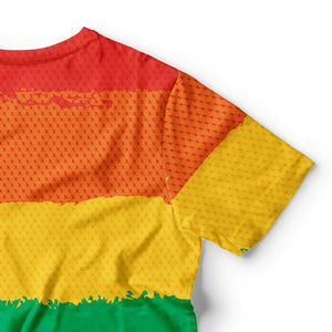 Wholesale Custom 3D Rainbow Striped T <b>Shirt</b> Sublimation Polyester LGBT <b>Pride</b> Colorful Graphic Tee Summer Wear Sublimation <b>Shirts</b> - Product Image 3