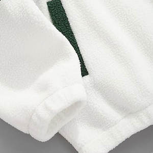 Veste de style universitaire en coton lourd avec fermeture éclair, broderie personnalisée du logo, streetwear, style varsity pour hommes - Product Image 5