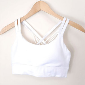 Nouveaux designs excitants de soutiens-gorge de sport pour femme, à séchage rapide, push-up, pour la course, le yoga, avec fermeture éclair avant réglable et bretelles croisées. - Product Image 4