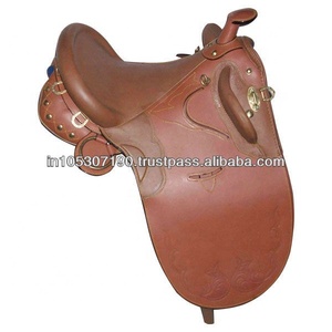 Embossed Leather Australian Stock Saddle Set. - Product Image 2