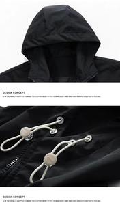 Premium Quality Waterproof Zipper Unisex Hooded Reversible Eco-Friendly <b>Rain</b> <b>Jacket</b> Custom Windbreaker Wholesale Outdoor Use - Product Image 5
