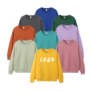 เสื้อสเวตเชิ้ตคอกลมทรงหลวมพิมพ์โลโก้ตามสั่งสำหรับผู้หญิง ผ้าหนา แฟชั่นสำหรับฤดูใบไม้ร่วงและฤดูหนาว ขายส่งราคา FOB - Product Image 4