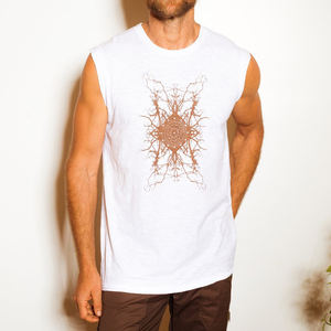 Summer Wear Good Selling Best Supplier Adult Cut Off Sleeveless French Terry Print <b>Men</b> Wear Cut Of Sleeve <b>Shirts</b> - Product Image 3