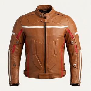 Chaqueta de Motociclista de Cuero Genuino para Hombre de la Mejor Calidad, Nueva Colección de Invierno, Chaquetas de Motocicleta con Protecciones Desmontables Personalizadas - Product Image 1