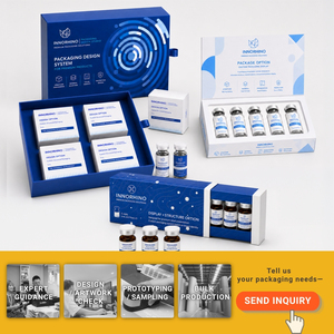 Custom Printed Recyclable Cardboard Packaging Shipping <b>Boxes</b> for Private Label Peptide Vials Serum Ampoules Packaging OEM/ODM - Product Image 6