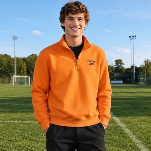 Sudadera Blanca de Cierre de Cremallera para Hombre, Suave y Ligera, de Manga Larga, para Uso Diario y Deportivo, Venta al Por Mayor - Product Image 6