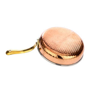 Sartén de Cobre para el Hogar, Restaurante, Utensilios de Cocina, Sartén Decorativa para el Hogar, Color Cobre Puro, Sartén Única para Cocinar y Freír - Product Image 2