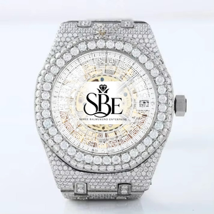 Elegante Reloj Automático de Acero Inoxidable para Hombre, Diseño Hip Hop Personalizado con Diamantes Moissanite de Corte VVS - Product Image 3