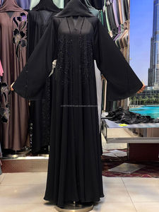 Nueva Abaya Estilo Dubái 2026, Vestido Largo Tradicional Islámico para Mujer, Estilo Saudí, Ligero, de Poliéster Transpirable para Ramadán - Product Image 3