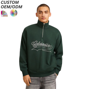 Sudadera de Cuello Redondo para Hombre, Algodón Premium, Color Sólido, Uso Diario Informal, Logotipo Personalizado, Soporte OEM ODM, Marca - Product Image 1
