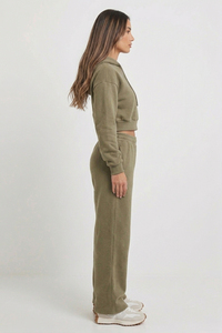 Women Tracksuit Joggers Crop Hoodie /Women's Baggy Copped Tracksuits Oversize Pullover Cropped Hoodie & Sweatpants Sets - Product Image 6
