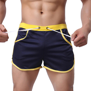 Vente en gros de maillots de bain pour hommes de haute qualité, été, fitness, logo personnalisé, séchage rapide, respirant, taille élastique, 100% polyester, toile - Product Image 3