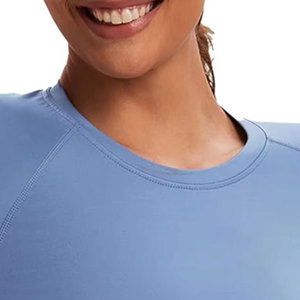 Tops Deportivos de Yoga para Mujer, Tallas Grandes, Cuello Redondo, Transpirables, de Secado Rápido, Compresión, Ecológicos, Elásticos en Cuatro Direcciones - Product Image 6